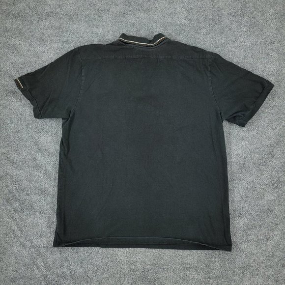 Shirts Polo Shirt Mens Extra Large Black Short Sleeve
